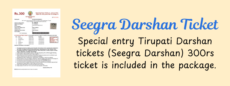 Seegra Darshan Ticket